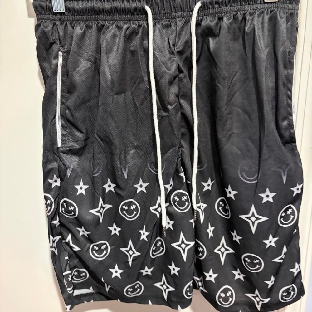 Y2K Smiley Face Shorts